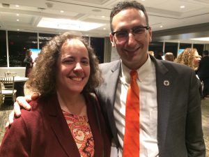 Tommy Vitolo and Cindy Rowe at a JCRC event